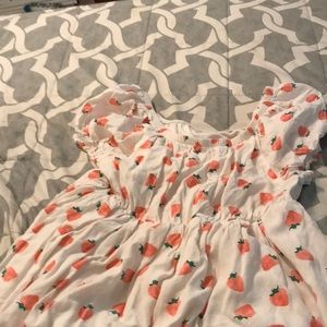 White strawberry dress